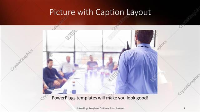 Picture with Caption presentation slide layout