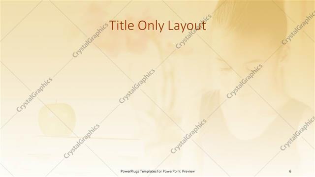 Title Only presentation slide layout