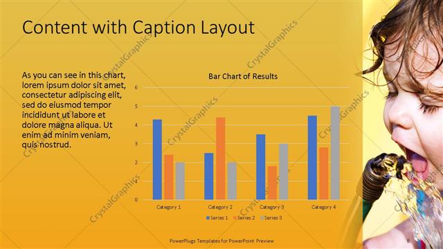 Content with Caption presentation slide layout