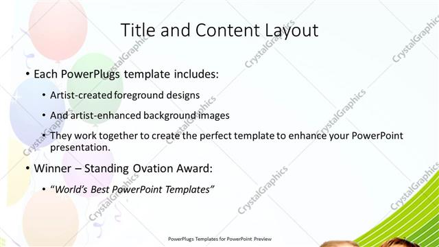 Title and Content presentation slide layout