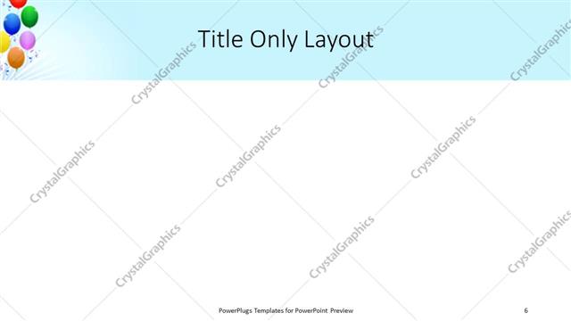 Title Only presentation slide layout