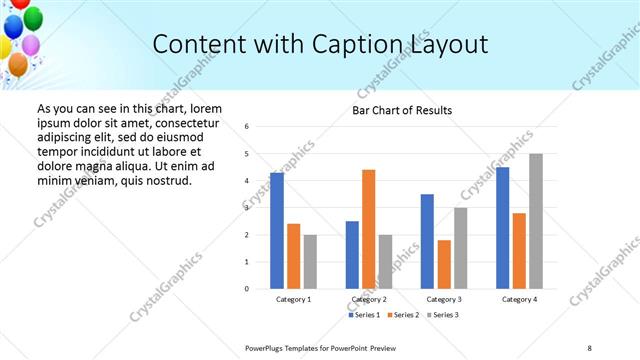 Content with Caption presentation slide layout