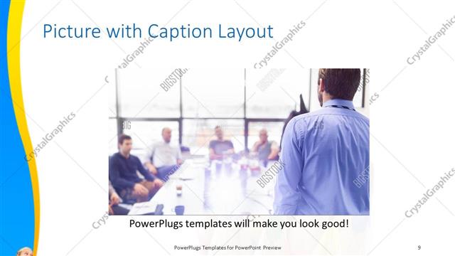 Picture with Caption presentation slide layout