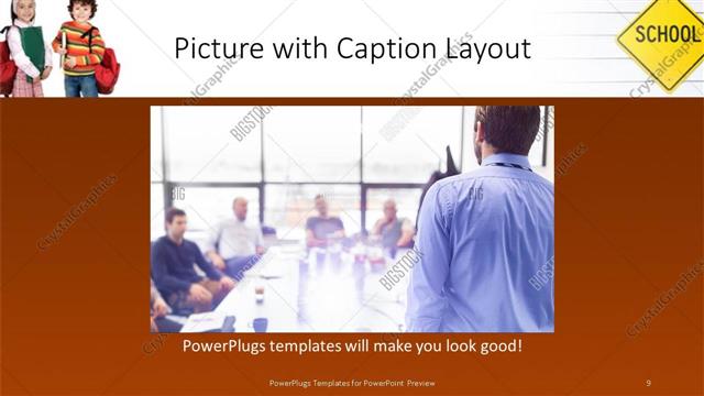 Picture with Caption presentation slide layout