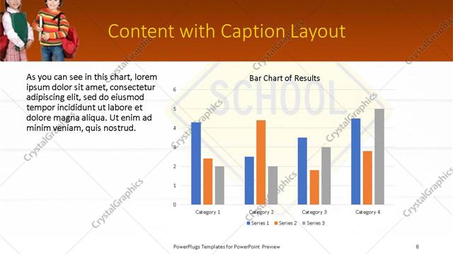 Content with Caption presentation slide layout