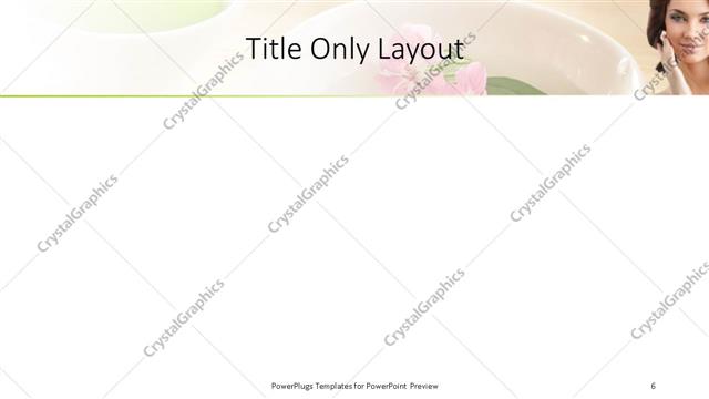 Title Only presentation slide layout