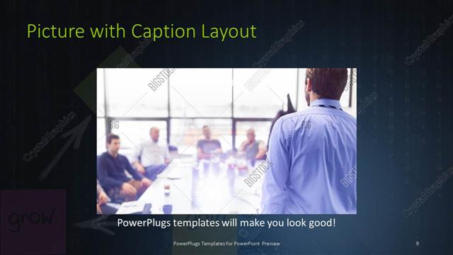 Picture with Caption presentation slide layout