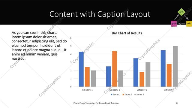 Content with Caption presentation slide layout