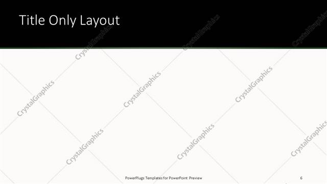 Title Only presentation slide layout