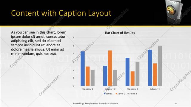 Content with Caption presentation slide layout