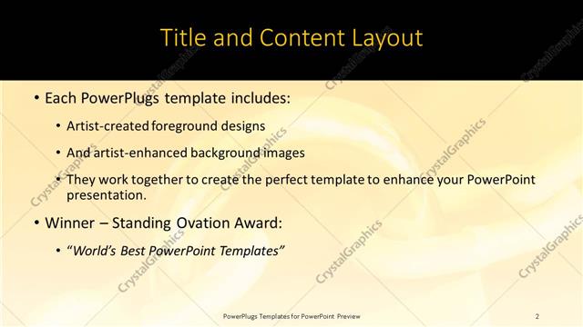 Title and Content presentation slide layout