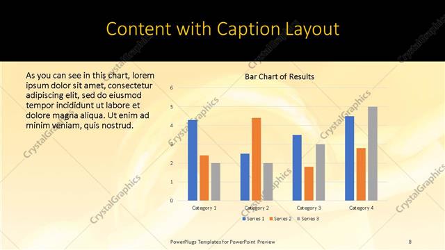 Content with Caption presentation slide layout