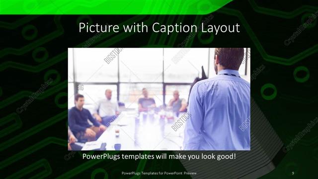 Picture with Caption presentation slide layout