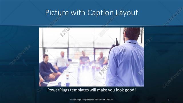 Picture with Caption presentation slide layout