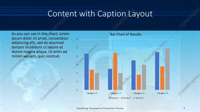 Content with Caption presentation slide layout