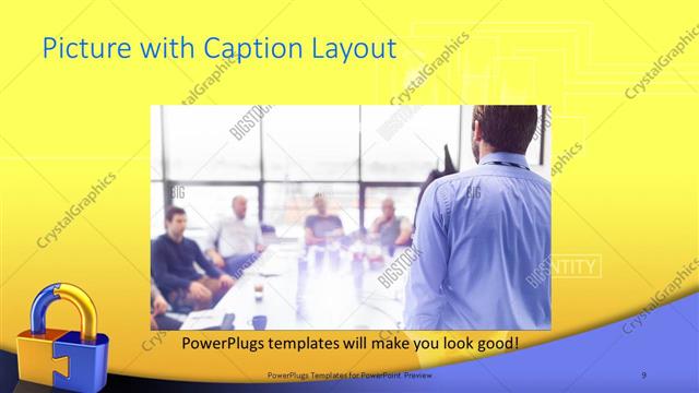 Picture with Caption presentation slide layout