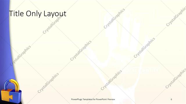 Title Only presentation slide layout