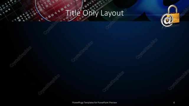 Title Only presentation slide layout