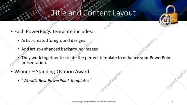 Title and Content presentation slide layout