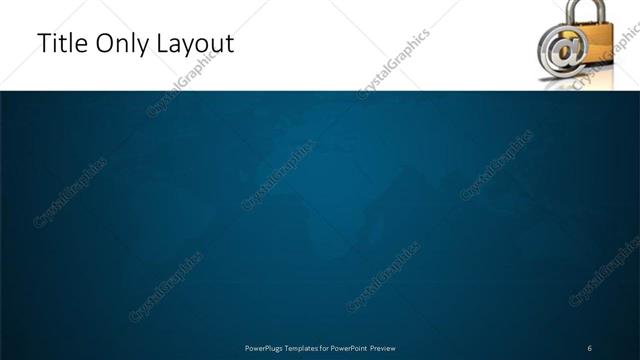 Title Only presentation slide layout