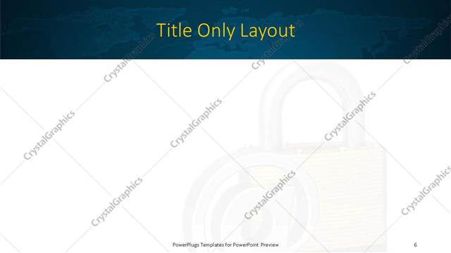 Title Only presentation slide layout