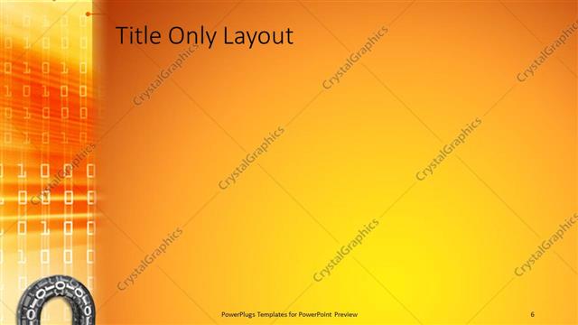 Title Only presentation slide layout