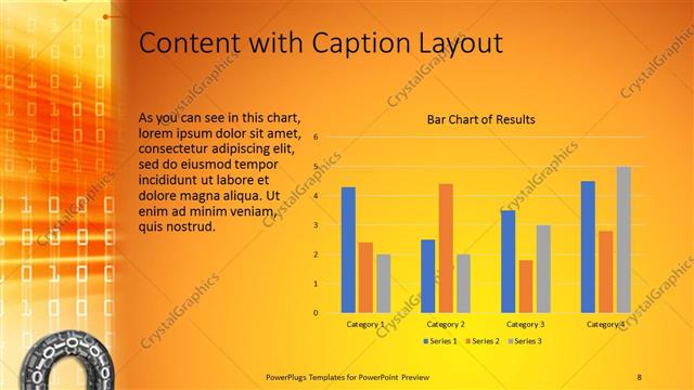 Content with Caption presentation slide layout