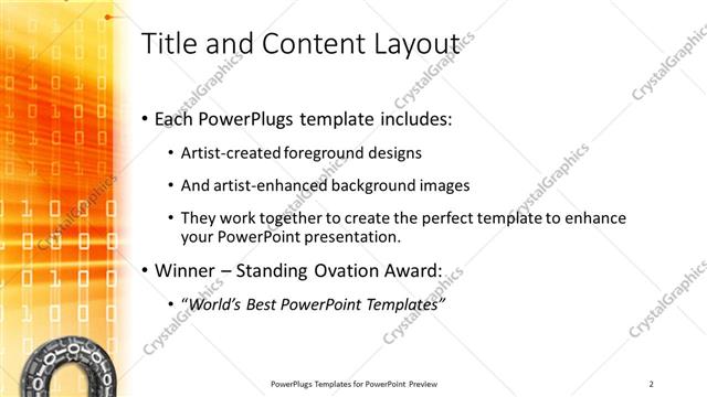 Title and Content presentation slide layout