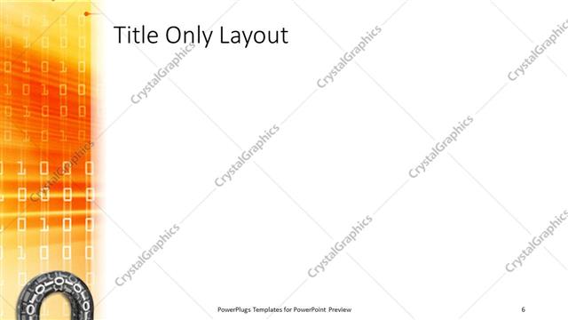 Title Only presentation slide layout