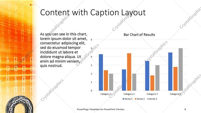 Content with Caption presentation slide layout