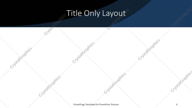 Title Only presentation slide layout
