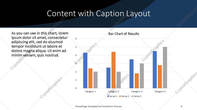 Content with Caption presentation slide layout
