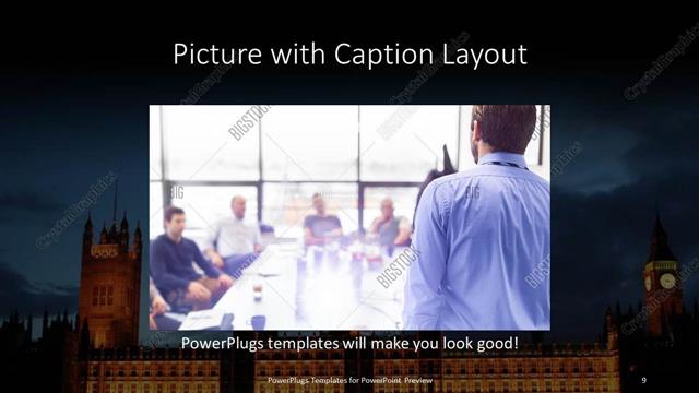Picture with Caption presentation slide layout