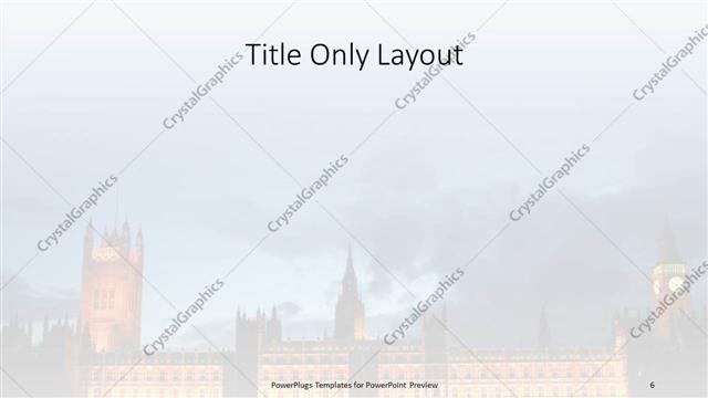 Title Only presentation slide layout