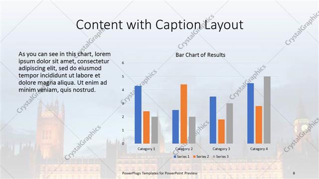 Content with Caption presentation slide layout