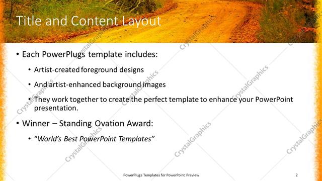 Title and Content presentation slide layout