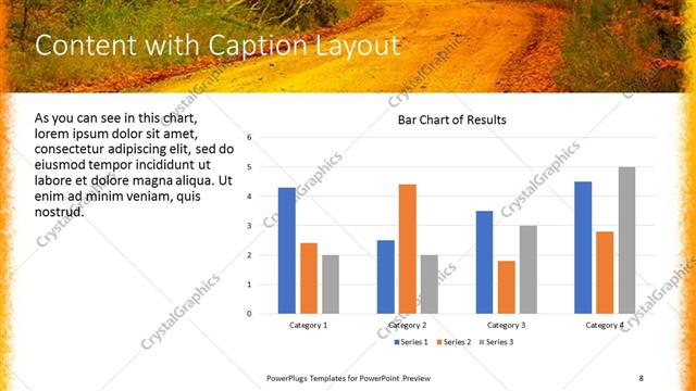 Content with Caption presentation slide layout