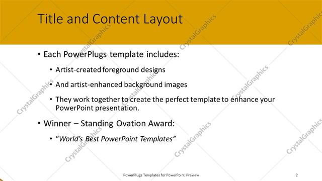 Title and Content presentation slide layout