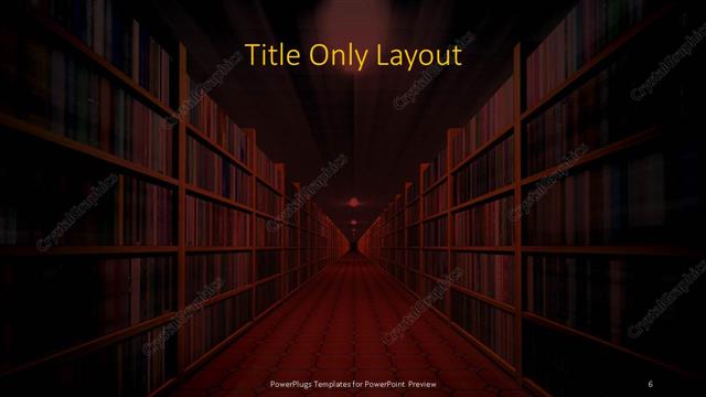 Title Only presentation slide layout