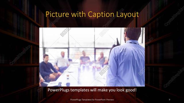 Picture with Caption presentation slide layout