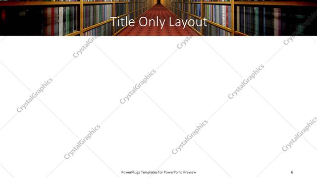 Title Only presentation slide layout