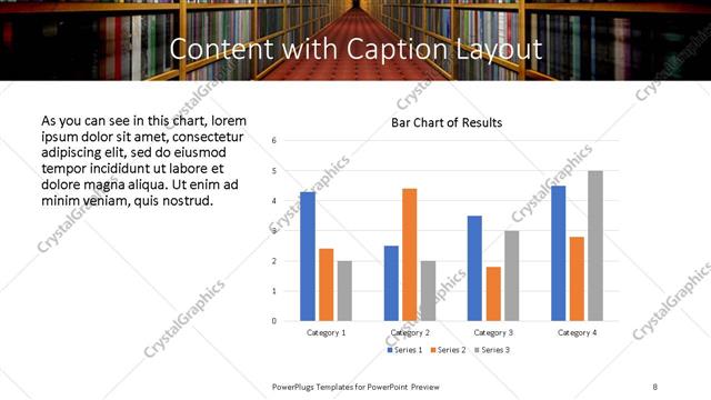 Content with Caption presentation slide layout