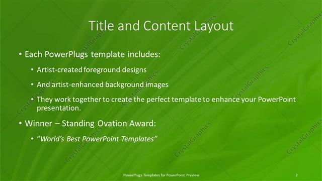 Title and Content presentation slide layout