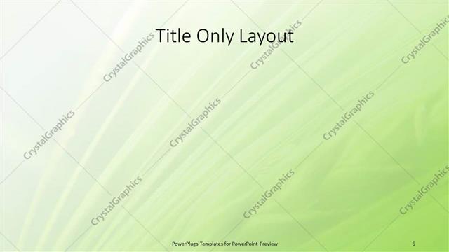 Title Only presentation slide layout
