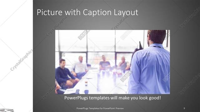 Picture with Caption presentation slide layout