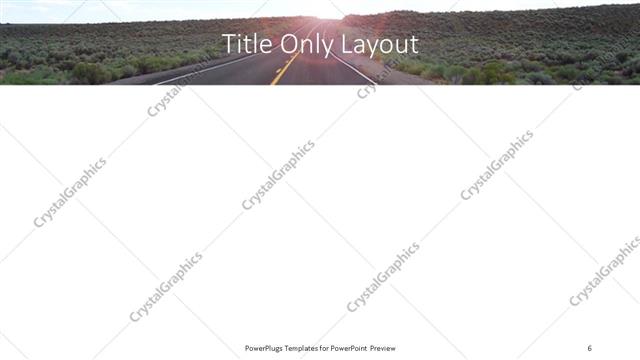 Title Only presentation slide layout