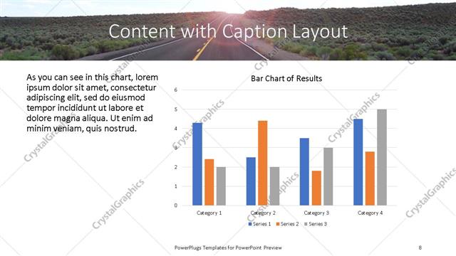 Content with Caption presentation slide layout