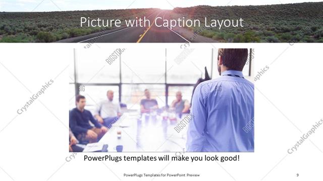 Picture with Caption presentation slide layout