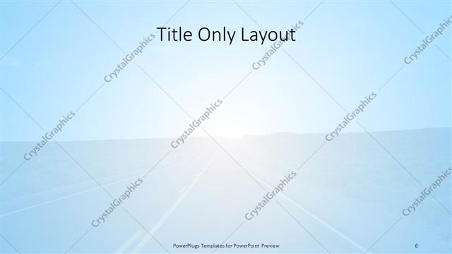Title Only presentation slide layout