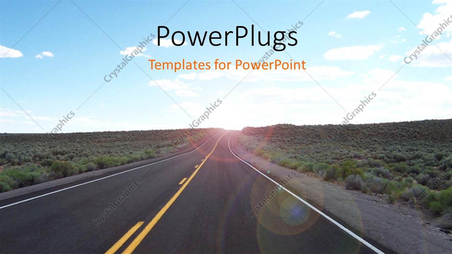 Featuring a Long New Road with a Lot of Greenery